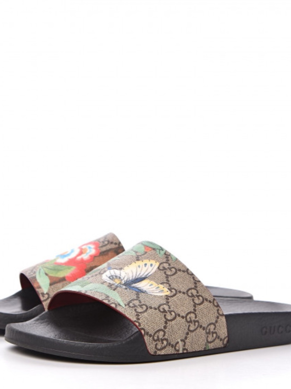 Authentic Gucci Tian GG Supreme Slide Sandals Size 38 / US 8 - Pristine with Box